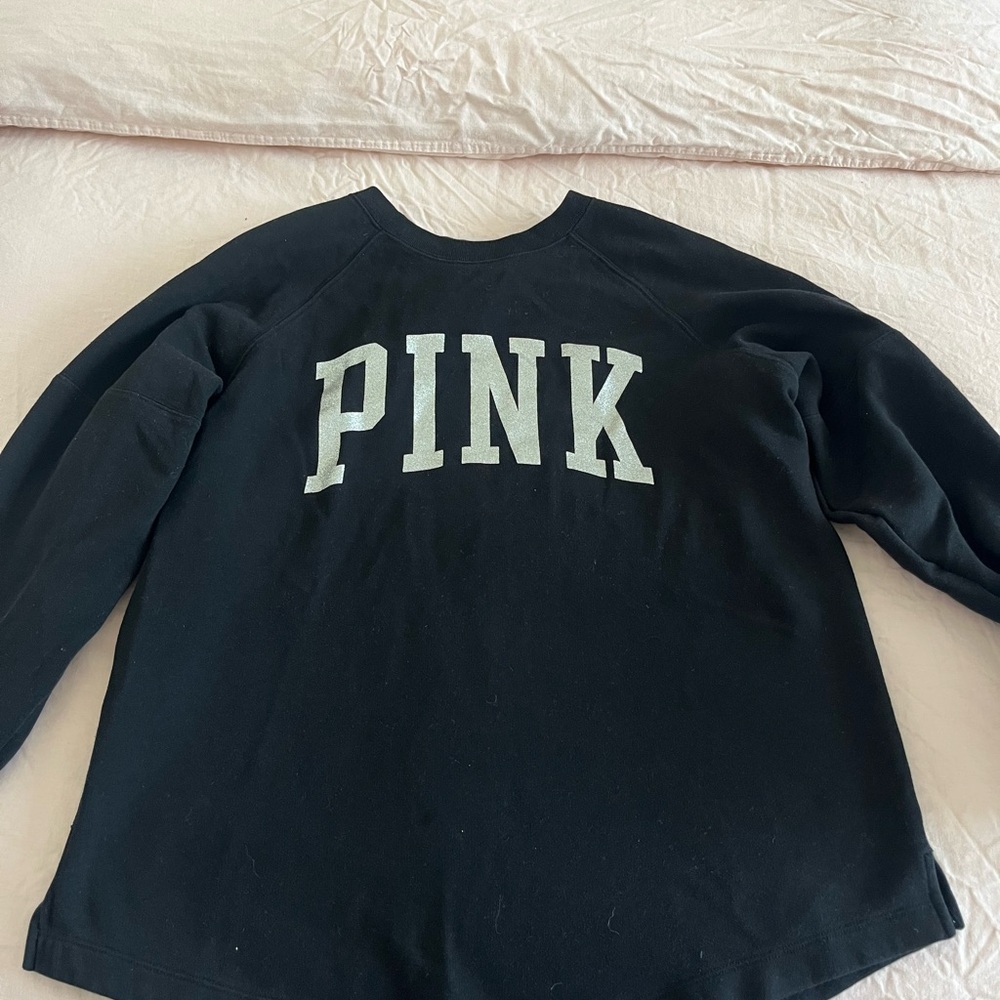 PINK Victoria's Secret Black Sweatshirt